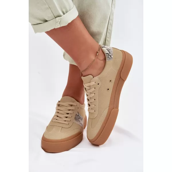  Damen-Sneaker BIG STAR TT274298 BEIGE Big Star Shoes 
