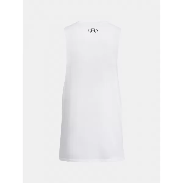  Herren-Tanktop UNDER ARMOUR LEFT CHEST CUT OFF TANK 1329286-100 WEIß 