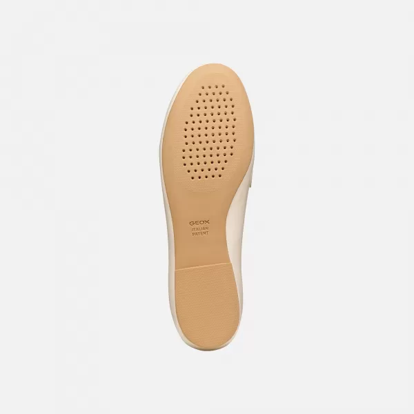  Damenmokassins GEOX NEW PALMARIA G012920 CREMIG 
