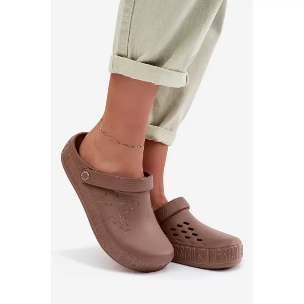  Damenhausschuhe BIG STAR TT274A085 BRAUN/BEIGE Big Star Shoes 