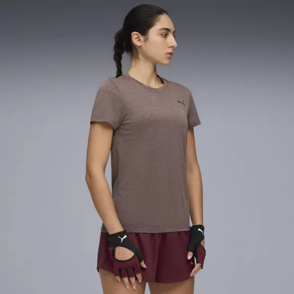  Damen-T-Shirt PUMA W TAD ESSENTIAL HEATHER TEE 525891-88 ROSINENHEIDE 