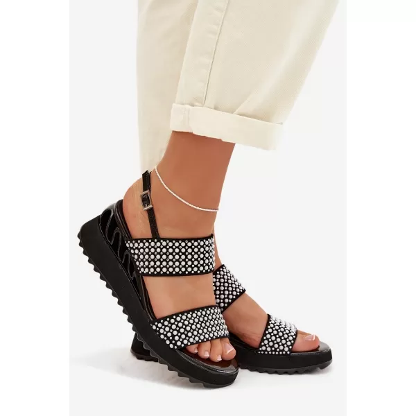  Damensandalen D&A CR61-3067 SCHWARZ 