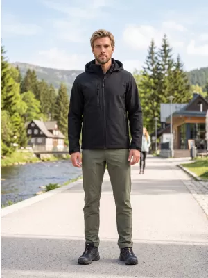 Herren-Softshelljacke ALTISPORT NoPrint NP/ALM845 SCHWARZ