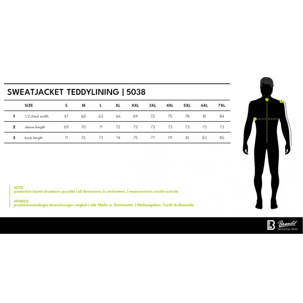  Herren-Sweatshirt BRANDIT 5038 GRAUE MELANGE 