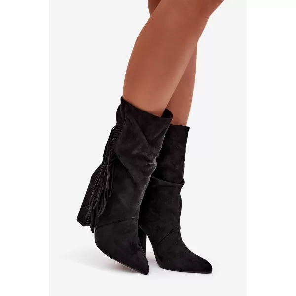  Damenschuhe BOTO ZATEPLENÉ 40514 SCHWARZ 