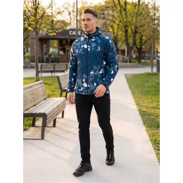  Premium-Softshelljacke für Herren ALTISPORT VOJ/ALM108JACK01 MARINEBLAU/WEIß 
