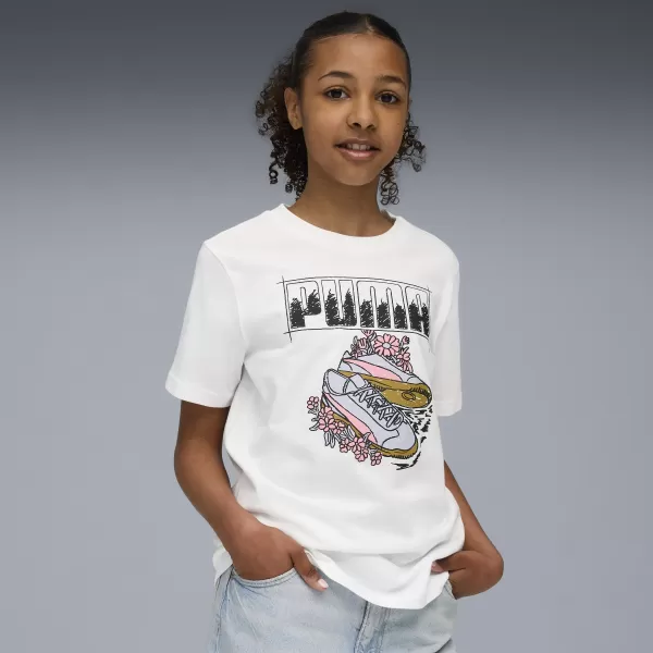  Kinder-T-Shirt PUMA GRAPHIC TEE 688496-02 PUMA WEIß 
