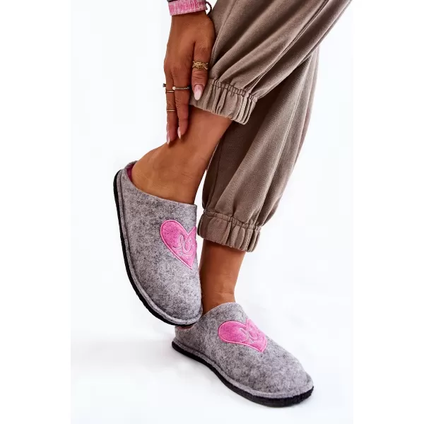  Damenhausschuhe BIG STAR KK276020 GRAU/ROSA Big Star Shoes 