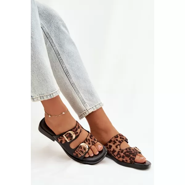  Damenhausschuhe BOTO DANELLE 41335 TIGER/SCHWARZ 