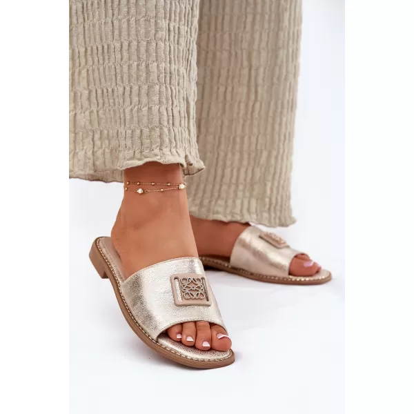 Damensandalen S.BARSKI KV51-089 HELLES GOLD 