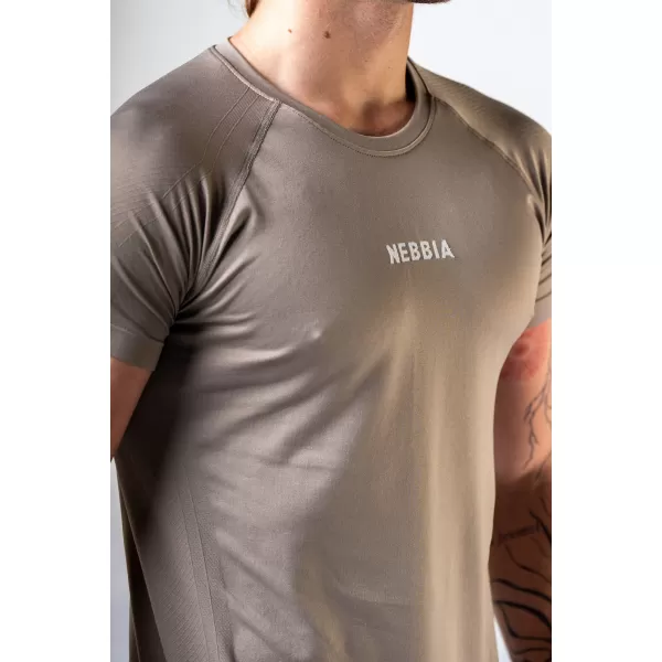  Nahtloses T-Shirt mit kurzen Ärmeln POWER 900 LIGHT BROWN ASH Nebbia 