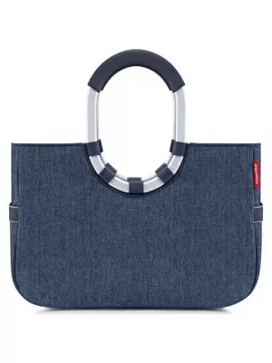 Tasche REISENTHEL Loopshopper M FISCHGRÄTENMUSTER DUNKELBLAU