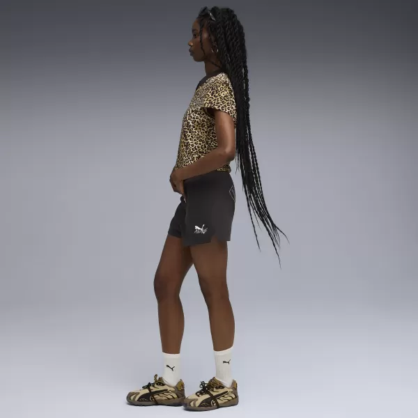  Damen-T-Shirt PUMA X A$AP ROCKY BABY TEE 636099-05 WARMES BEIGE/AOP 