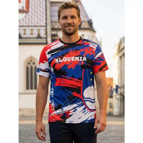  Premium-T-Shirt für Herren ALTISPORT VOJ/ALM036SI/TR01 STREIFEN 