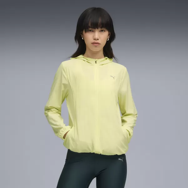  Damenjacke PUMA RUN VELOCITY WOVEN JACKET W 526584-35 GOLDENER MOND 