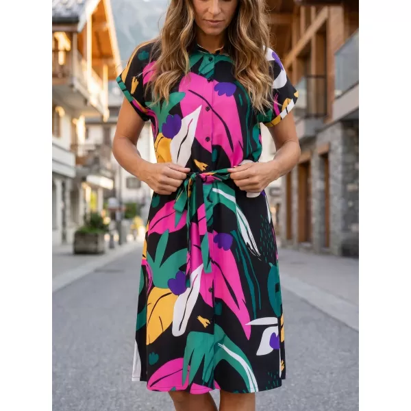 Kleid ALTISPORT HANNYA SCHWARZES MUSTER 