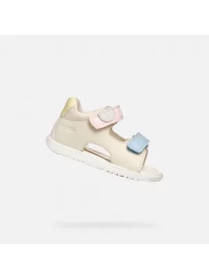 Sandalen für Mädchen GEOX SANDAL MACCHIA B254WA08502C1M2M BEIGE