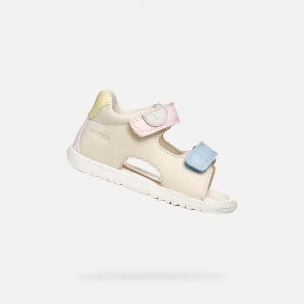  Sandalen für Mädchen GEOX SANDAL MACCHIA B254WA08502C1M2M BEIGE 