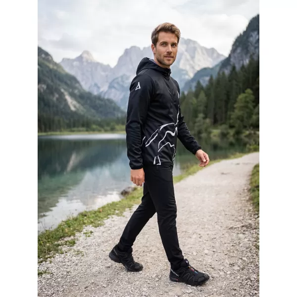  Premium-Softshelljacke für Herren ALTISPORT VOJ/ALM073JACK01 SCHWARZ 