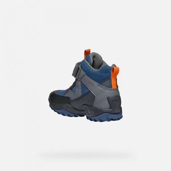  Stiefeletten für Jungen GEOX NESAVAGE A J841WA011BCC0002 BLAU 
