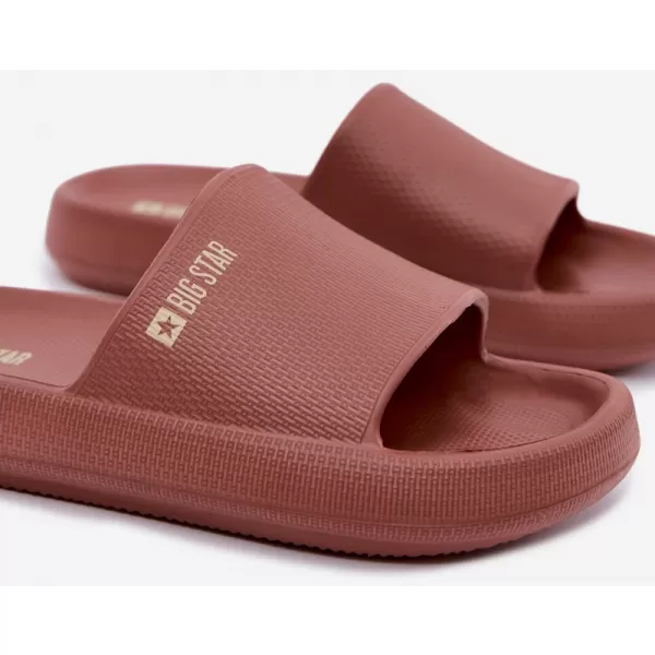  Damenhausschuhe BIG STAR SHOES UU274088 ROTTÖNE 