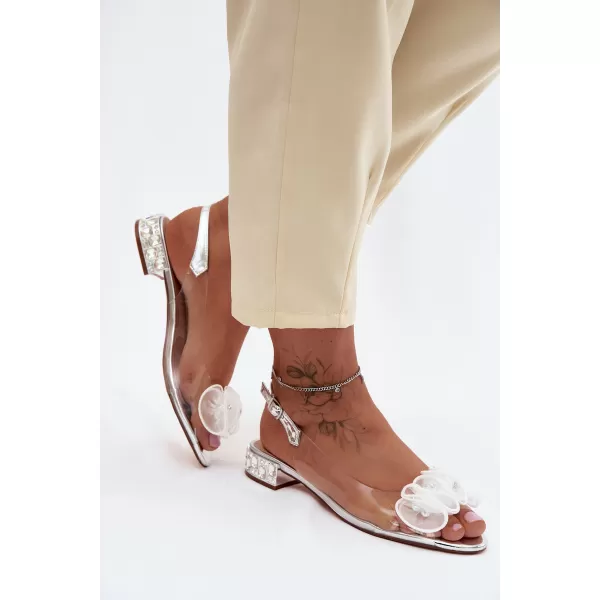  Damensandalen D&A MR61-9002 SILBER 