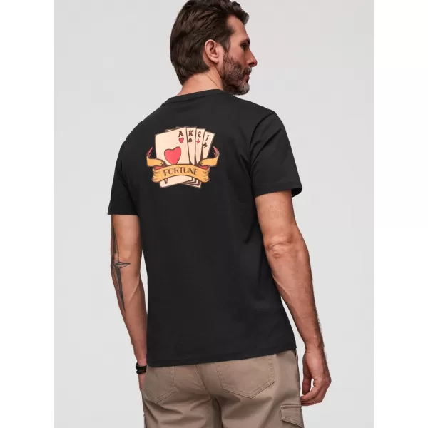  Herren-T-Shirt OMBRE OM-TSPT-0257 SCHWARZ 