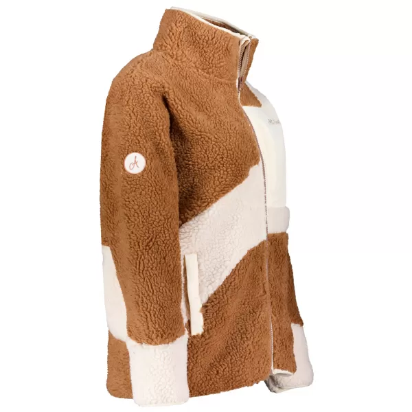  Fleece-Sweatshirt für Damen ALTISPORT IVONA BEIGE 