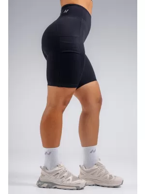Shorts mit hohem Bund und Taschen NEBBIA PRIMAL 858 SCHWARZ
