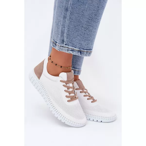  Damen-Stiefeletten ARTIKER 58C3083 WEIß/BRAUN 