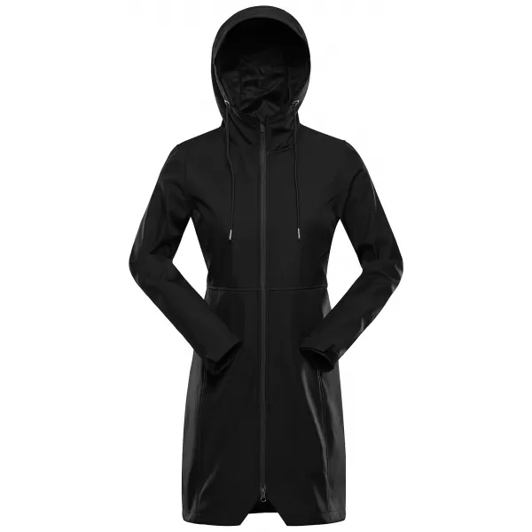  Warmer Softshellmantel für Damen ALPINE PRO IBORA 2 SCHWARZ 