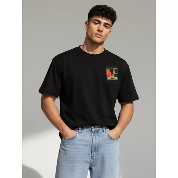  Herren-T-Shirt DSTREET RX5304 SCHWARZ 