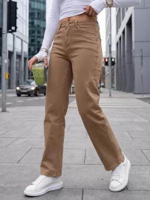 Damenhosen DSTREET UY3095 KARAMELL