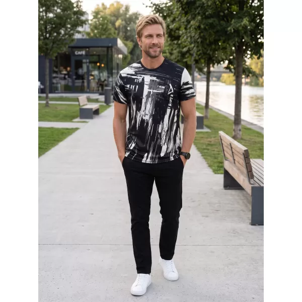  Hochwertiges Funktions-T-Shirt für Herren ALTISPORT VOJ/ALM010TR01 SCHWARZ/ELFENBEIN 