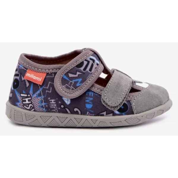  Kinderhausschuhe MILAMI 118/BR-36 GRAU 