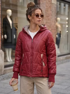 Damenjacke DSTREET TY5785 BURGUND