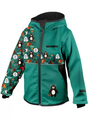 Isolierte Softshelljacke für Kinder WAMU MEDVĚDI TYRKYSOVÁ TÜRKIS