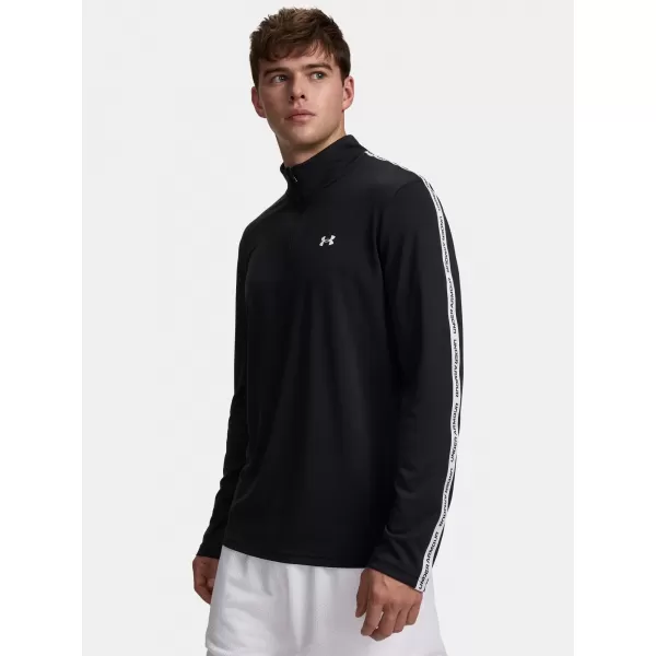  Herren-T-Shirt UNDER ARMOUR UA TECH TAPING 1/2 ZIP 6012357-001 SCHWARZ 