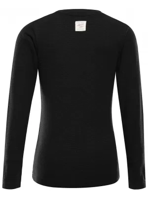 Kinder-T-Shirt ALPINE PRO THERMALO SCHWARZ