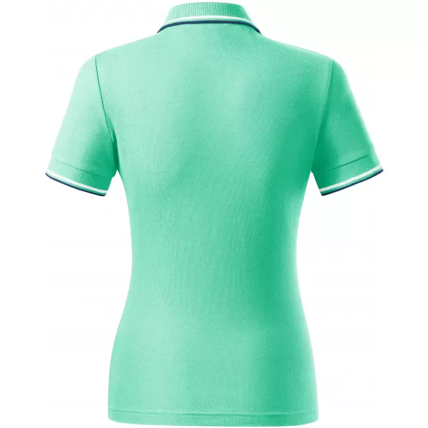  Damen-T-Shirt mit Kragen MALFINI FOCUS 233 MINZE 