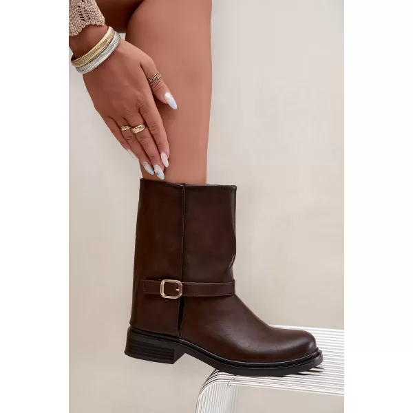  Damen-Stiefeletten BOTO 5859 BRAUN 