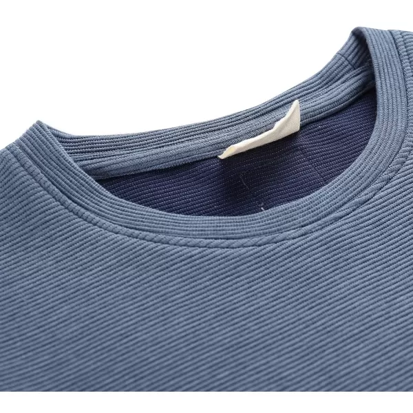  Meliertes T-Shirt für Kinder ALPINE PRO NOMARO ASHLEY BLAU 