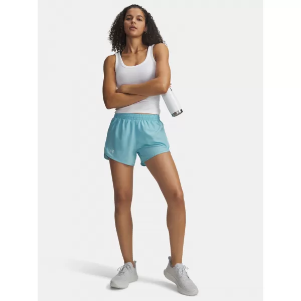  Damen-Shorts UNDER ARMOUR UA FLY BY 3 SHORTS 1382438-425 BLAU 