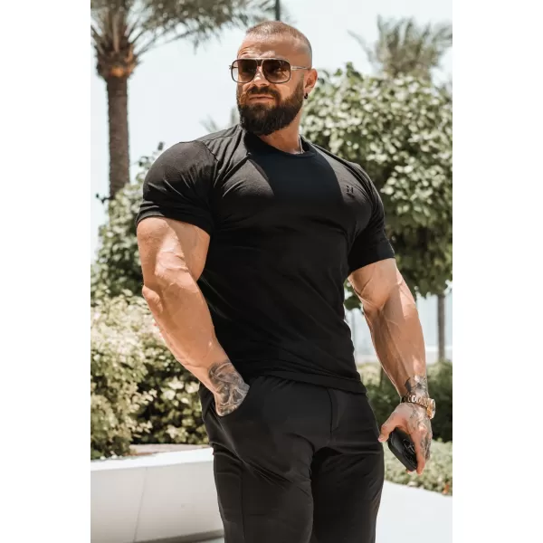  Herren-T-Shirts NEBBIA MIKE MUSCLE FIT 158 SCHWARZ 