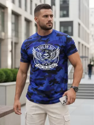 Herren-T-Shirt DSTREET NX2004R-RB-M BLAU