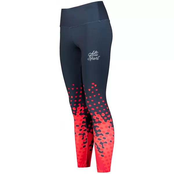  Premium-Leggings für Damen (neue Größen) ALTISPORT VOJ/ALW109LEG05 ROT-SCHWARZ 