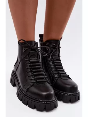 Damen-Stiefeletten D&A JC62-1044 SCHWARZ