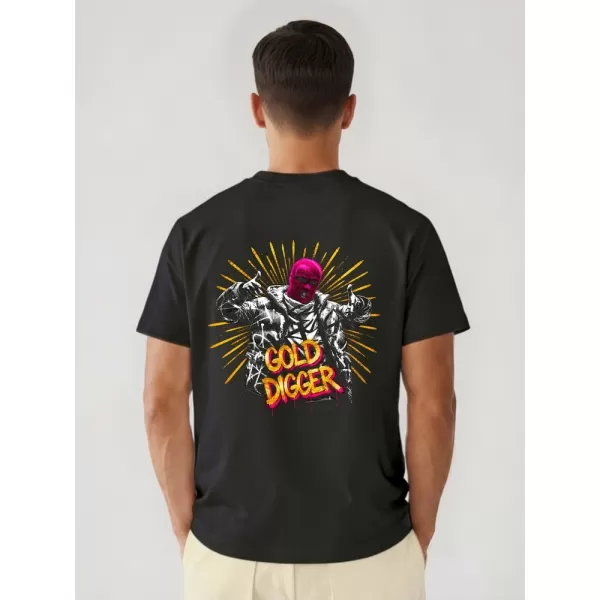  Herren-T-Shirt DSTREET NX4014R-BK-O SCHWARZ 