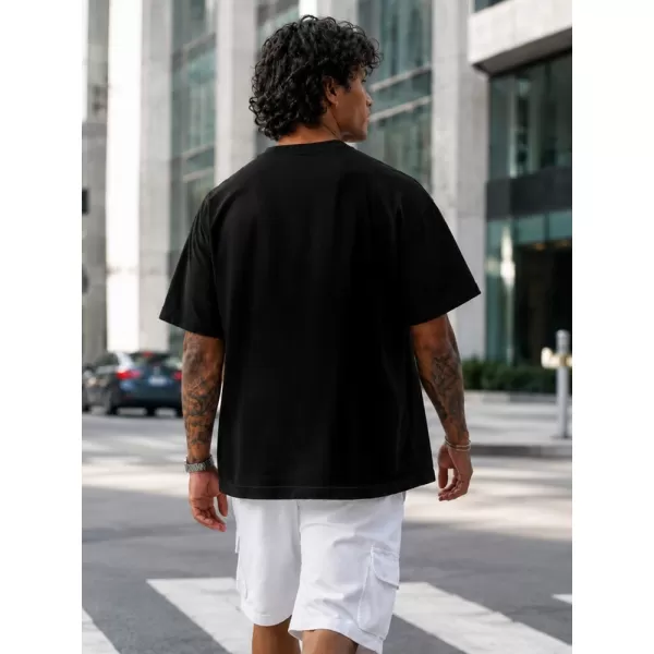 Herren-T-Shirt DSTREET NX1029R-BK-O SCHWARZ 