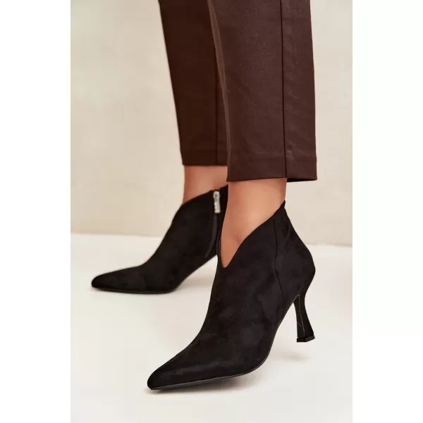  Damen-Stiefeletten BOTO D-219 SCHWARZ 